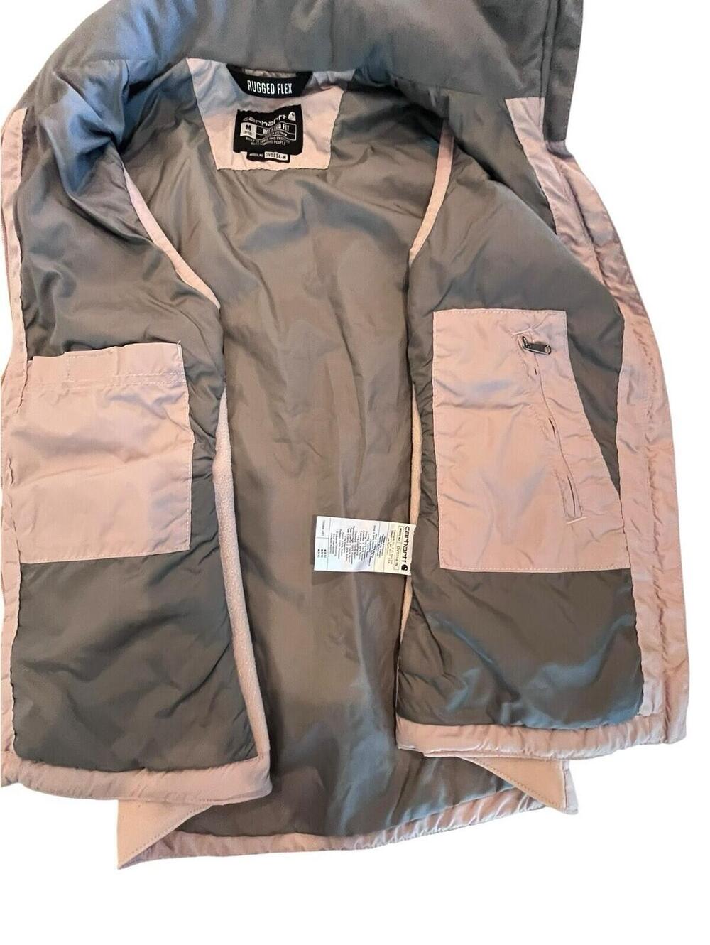 Carhartt Vest Rugged Flex Rain Defender Relaxed Women's M (8-10) Mauve 2965.7 - Picture 3 of 6